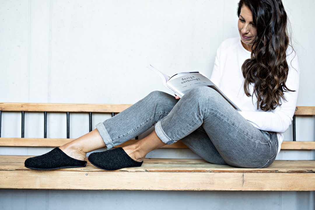 Slip Into Our New Stretchy Wool Alpine Slipper with Arch Support