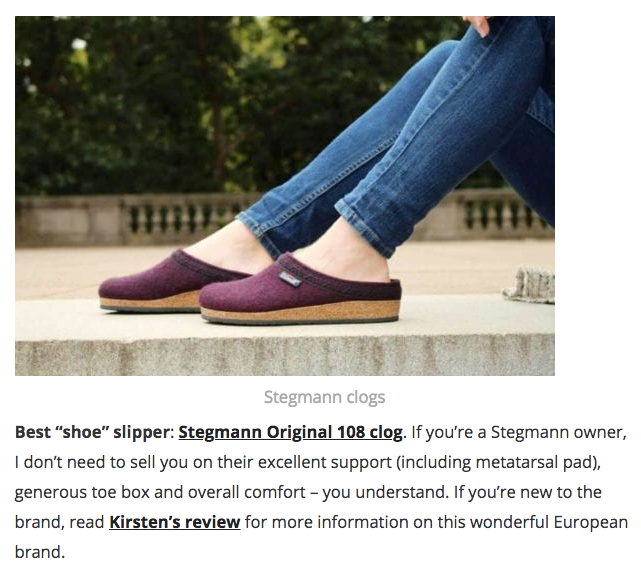BarkingDogShoes.com names the Original 108 Wool Clog its 'Best Shoe Slipper'