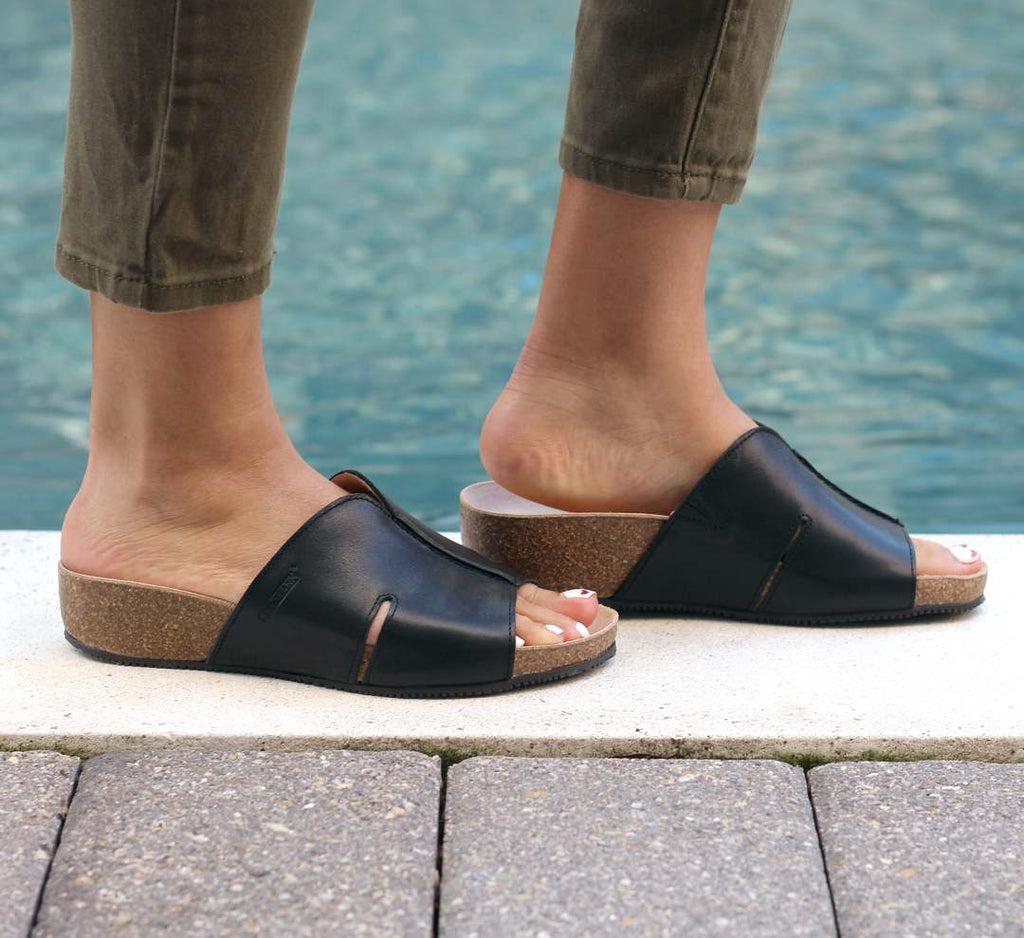 The Layna: Cute summer wedges with arch support - so comfortable and easy to walk in! 