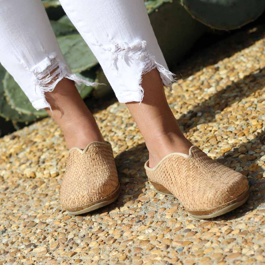 The 100% Vegan and Fully Sustainable Cork Maria Mule - comfortable, cute, amazing arch support and ready for summer!